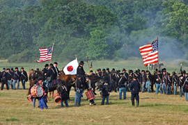 Civil War Battle Reenactment, Gettysburg